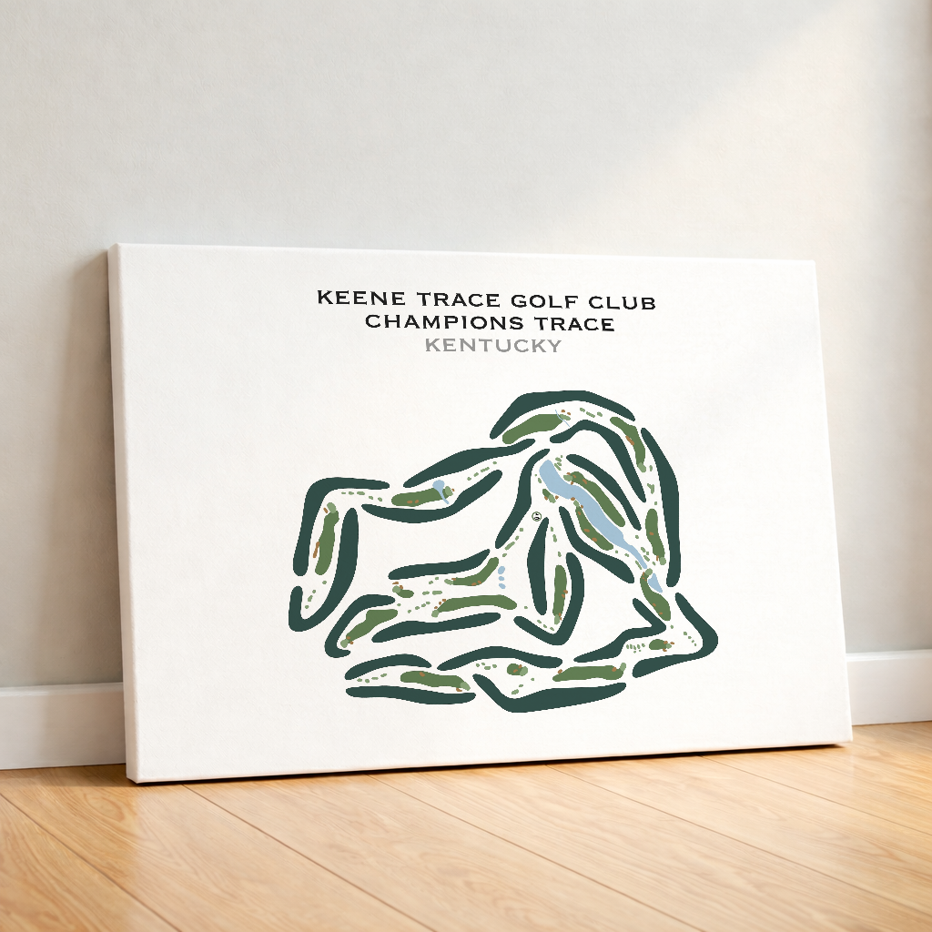 Keene Trace Golf Club Champions Trace, Kentucky - Printed Golf Courses