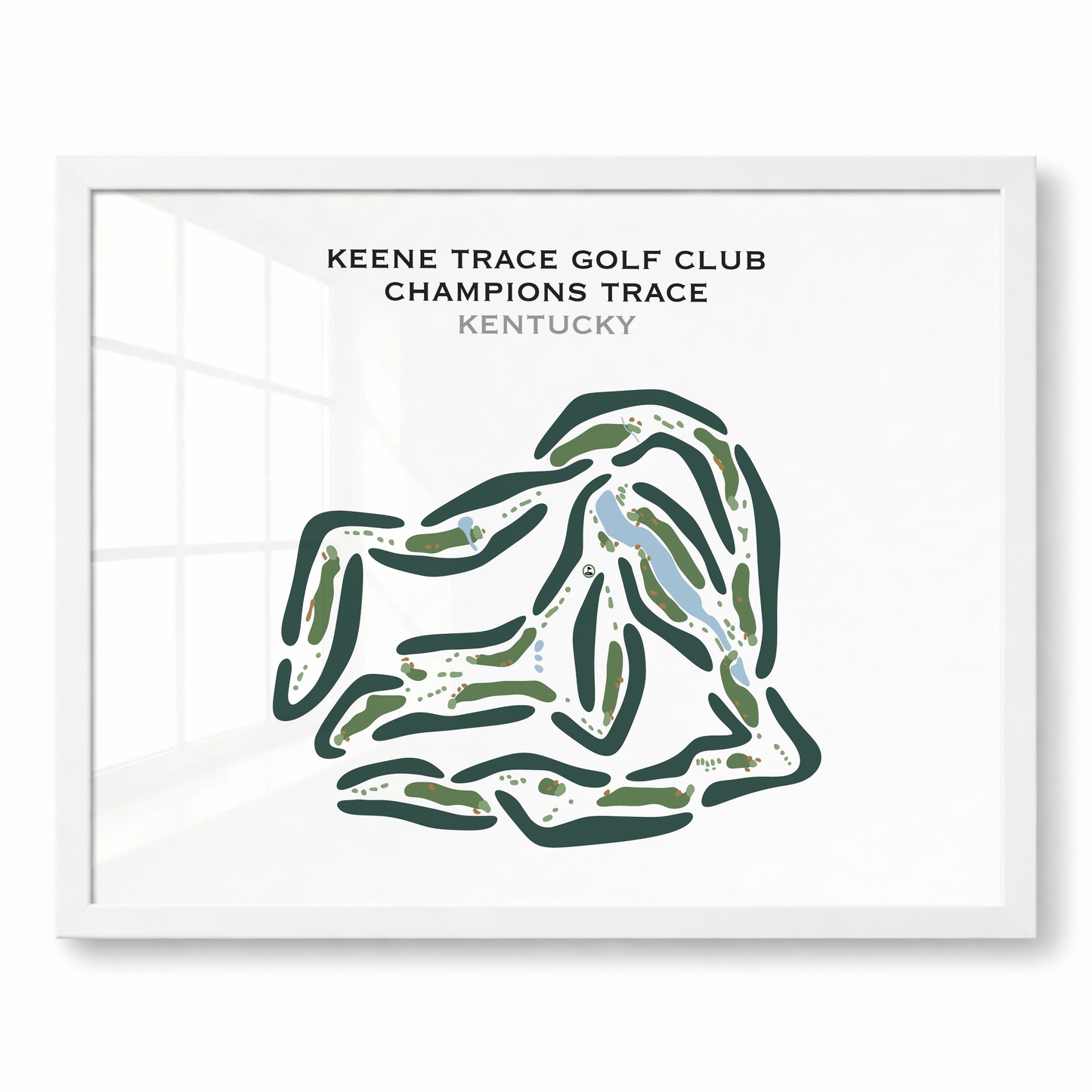 Keene Trace Golf Club Champions Trace, Kentucky - Printed Golf Courses