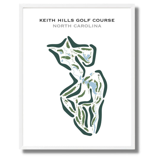 Keith Hills Golf Course, North Carolina - Printed Golf Courses