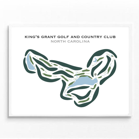 King's Grant Golf & Country Club, North Carolina - Printed Golf Courses