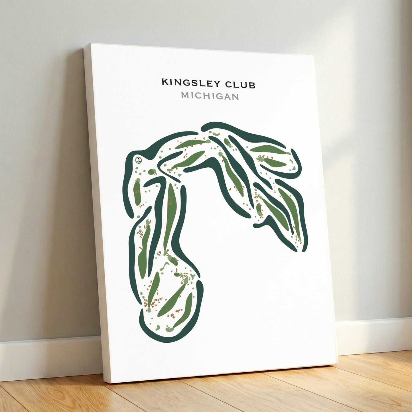 Kingsley Club, Michigan - Printed Golf Courses