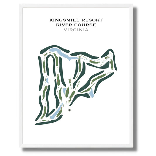 Kingsmill Resort, River Course , Virginia - Printed Golf Course