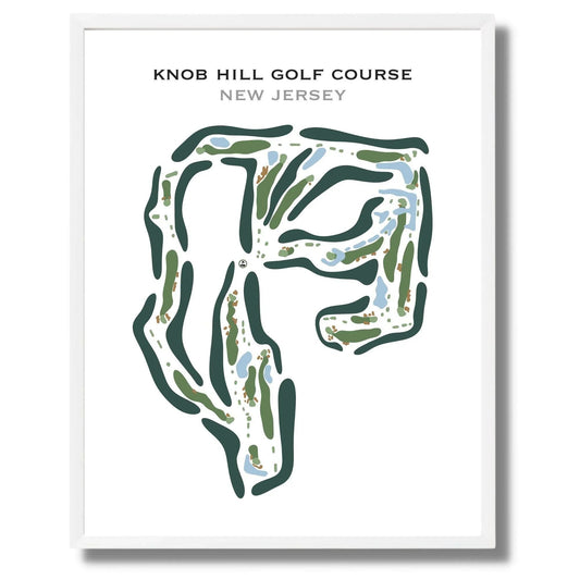 Knob Hill Golf Course, New Jersey - Printed Golf Course