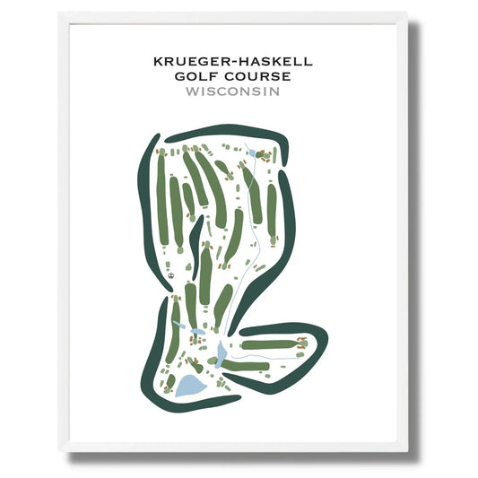 Krueger-Haskell Golf Course, Wisconsin - Printed Golf Courses