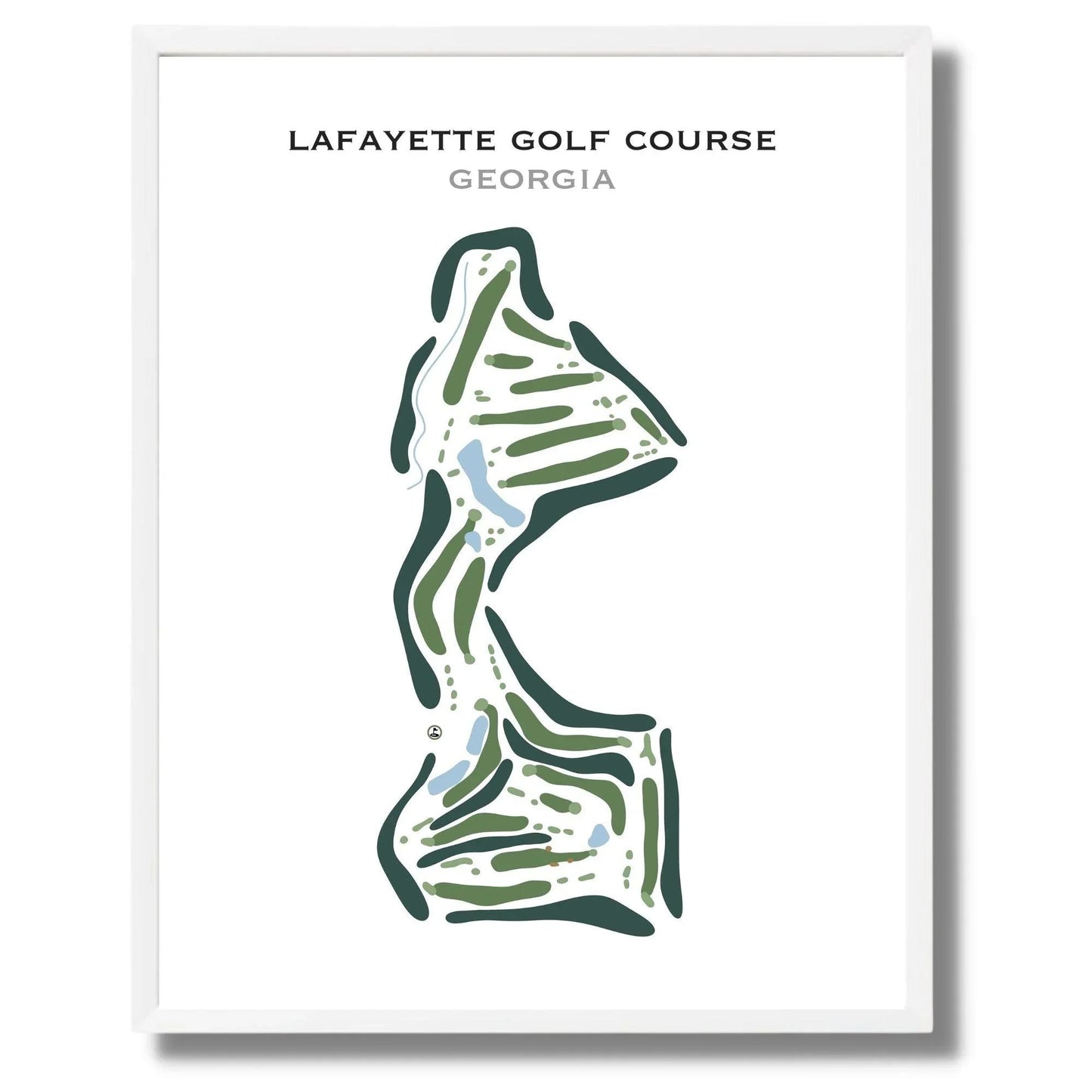 LaFayette Golf Course, Georgia - Printed Golf Course