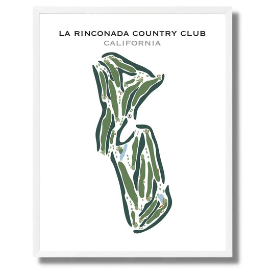 La Rinconada Country Club, California - Printed Golf Courses