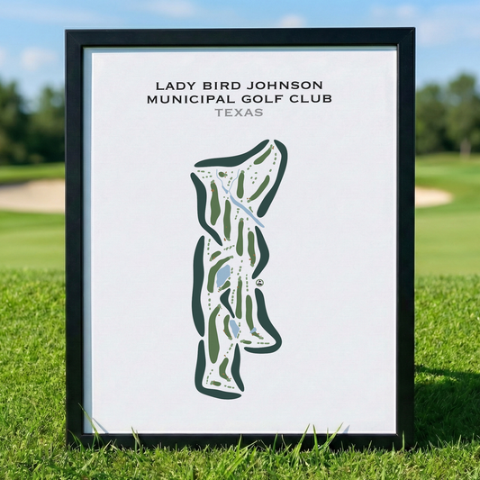 Lady Bird Johnson Municipal Golf Club, Texas - Printed Golf Courses