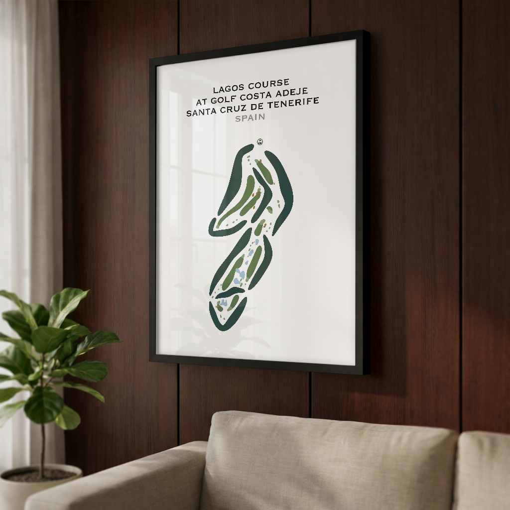 Lagos Course at Golf Costa Adeje Santa Cruz de Tenerife, Spain - Printed Golf Courses