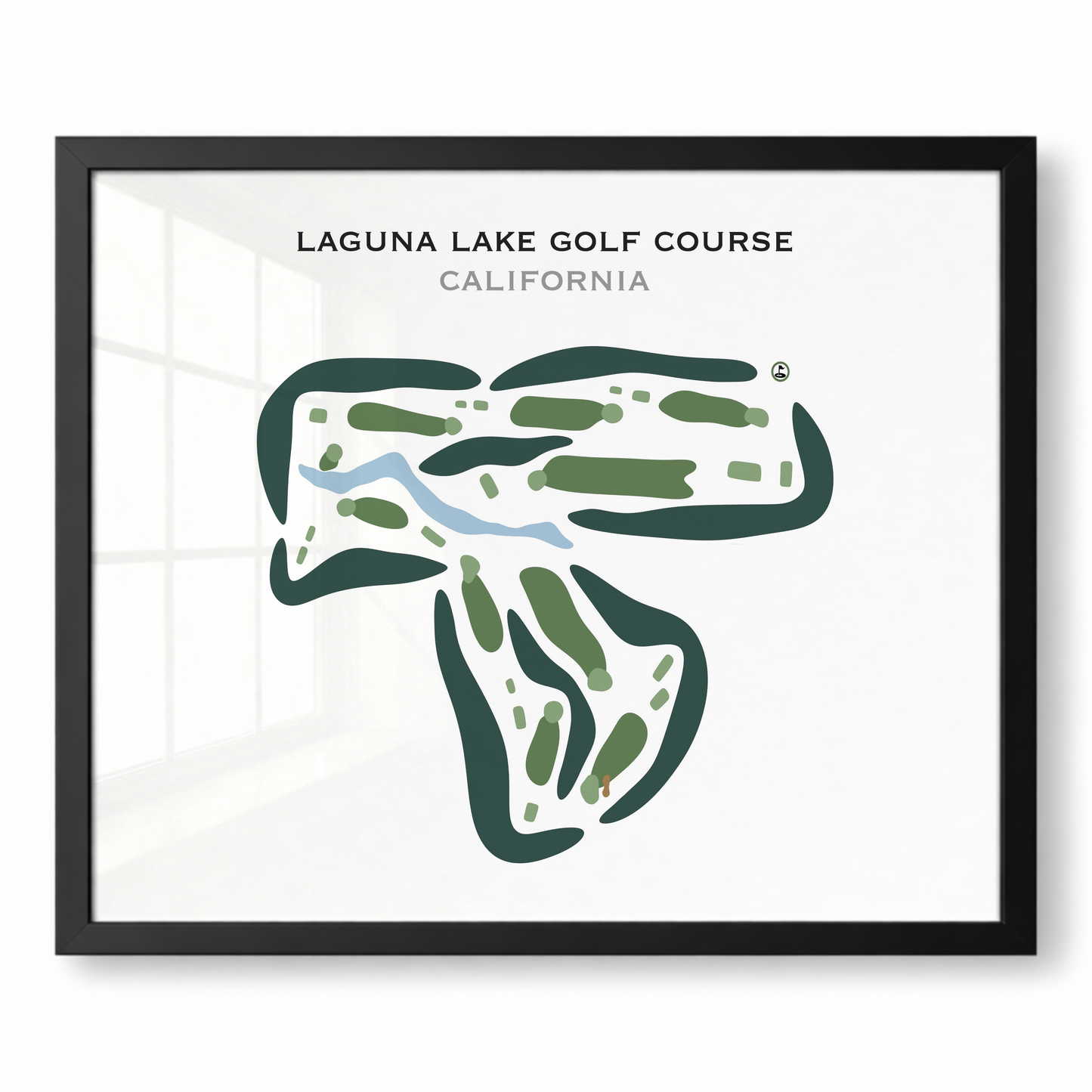 Laguna Lake Golf Course, California - Printed Golf Courses