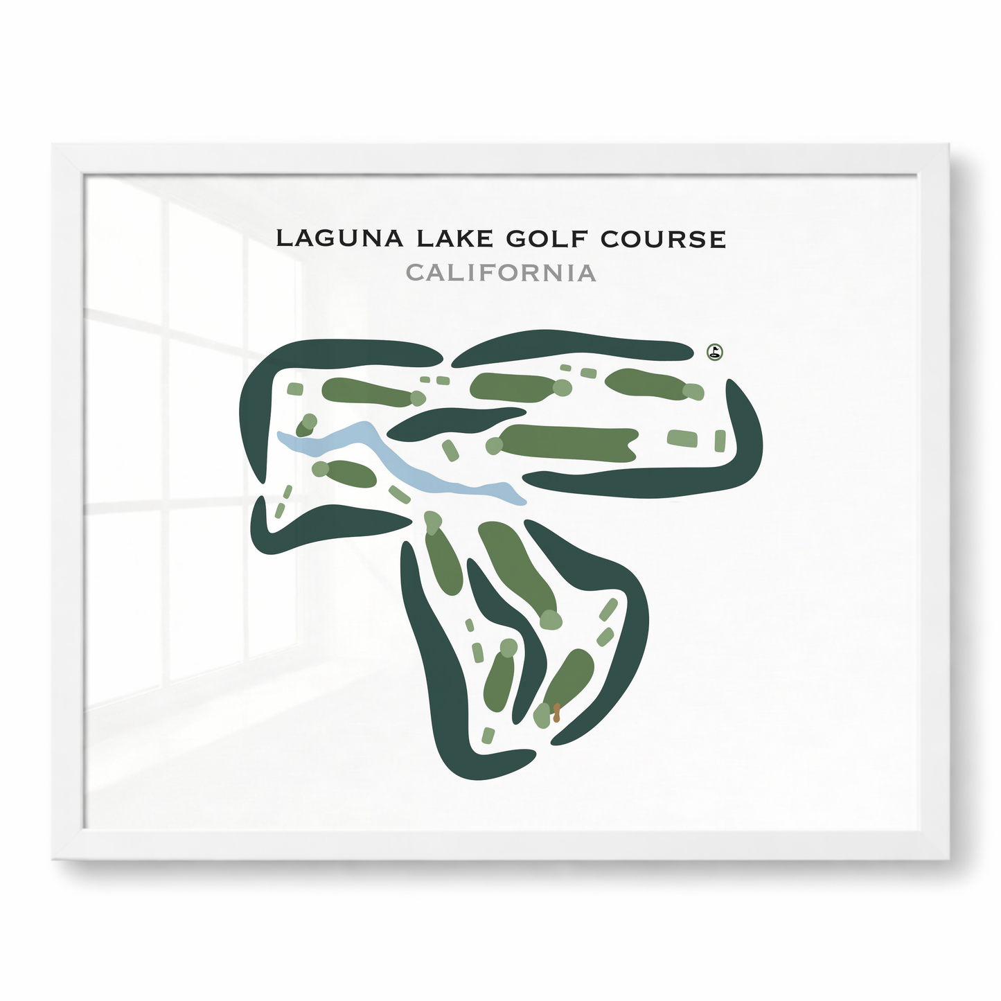 Laguna Lake Golf Course, California - Printed Golf Courses