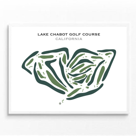Lake Chabot Golf Course, California - Printed Golf Courses