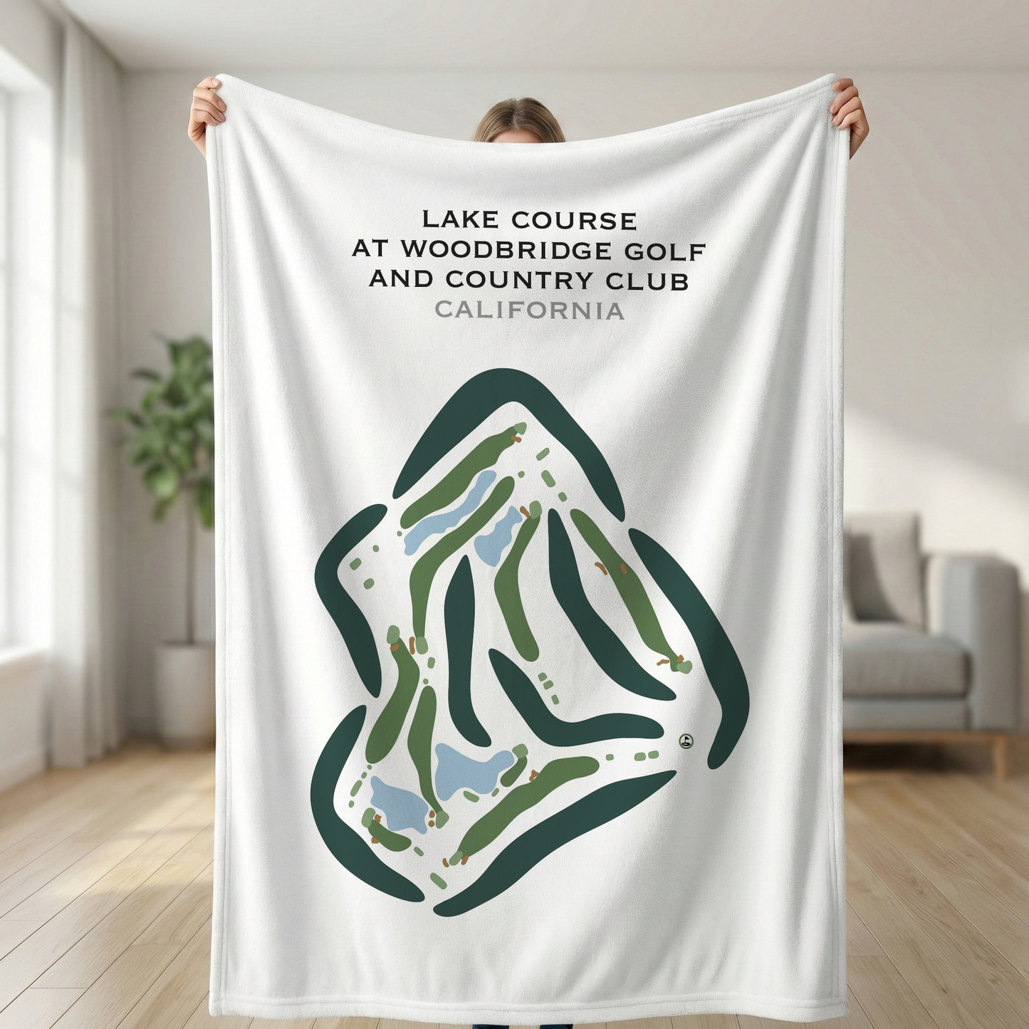 Lake Course at Woodbridge Golf & Country Club, California - Printed Golf Courses