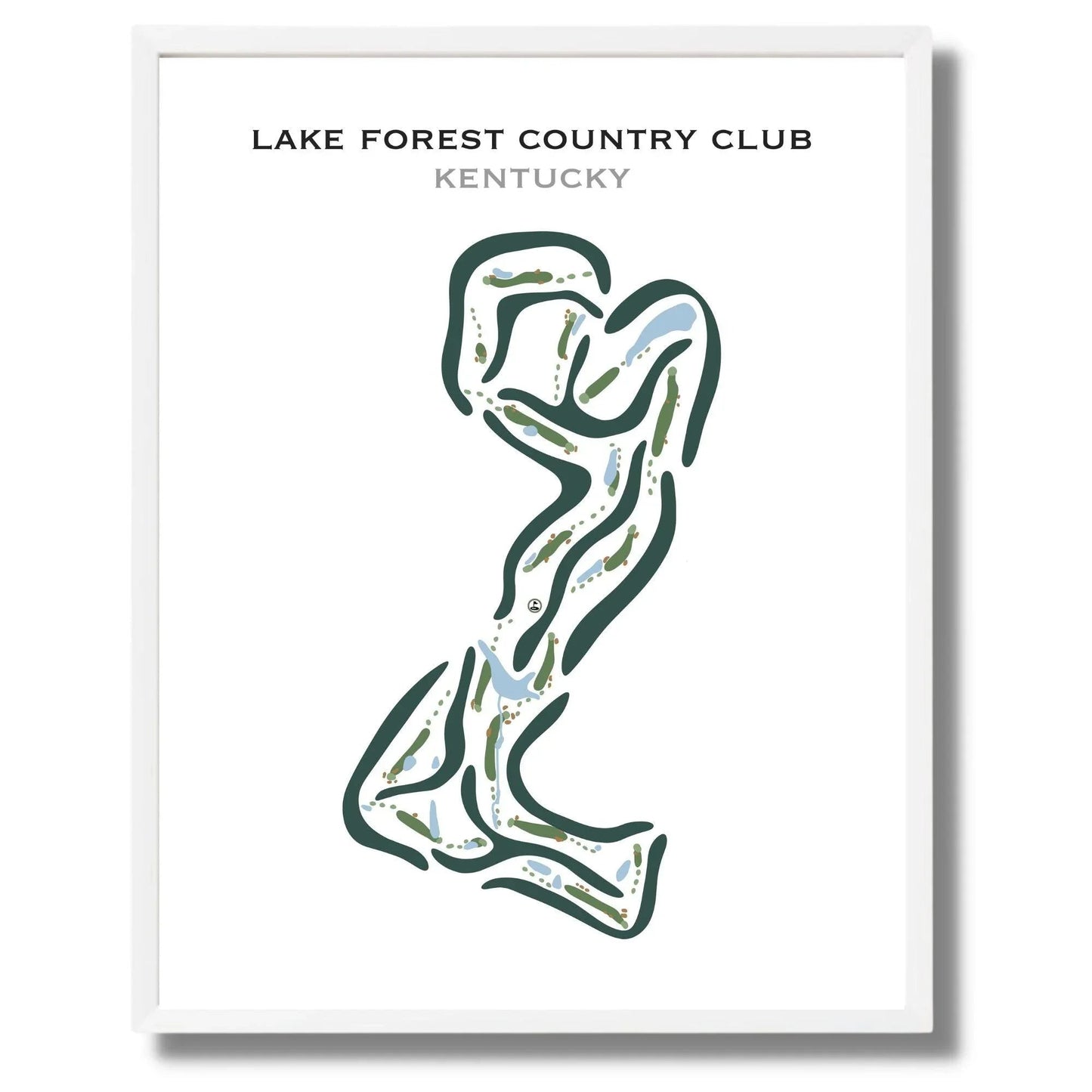 Lake Forest Country Club, Kentucky - Printed Golf Courses
