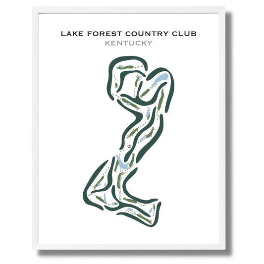 Lake Forest Country Club, Kentucky - Printed Golf Courses