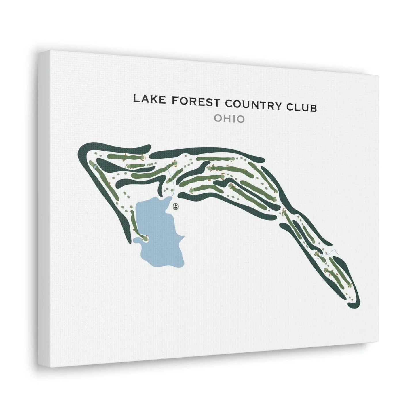 Lake Forest Country Club, Ohio - Printed Golf Courses