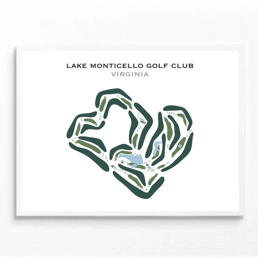 Lake Monticello Golf Course, Virginia - Printed Golf Courses