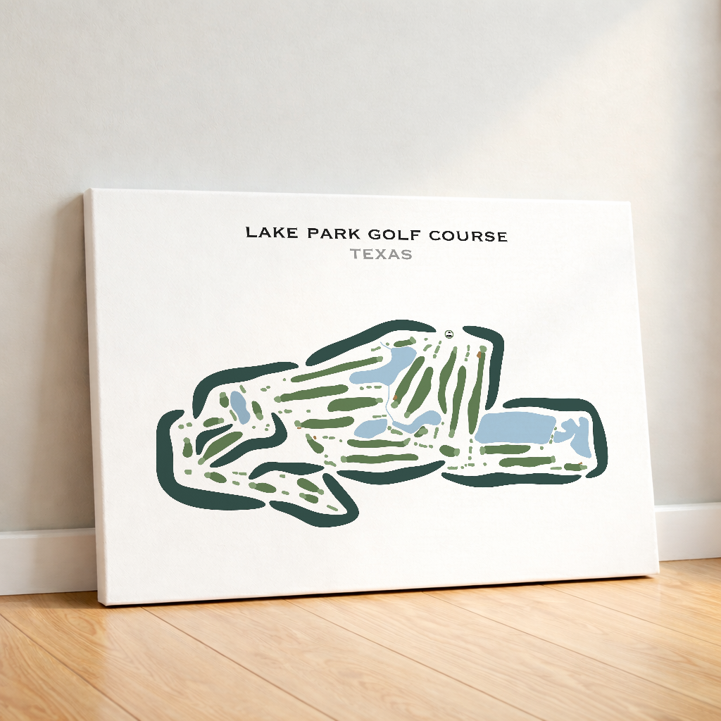 Lake Park Golf Course, Texas - Printed Golf Courses