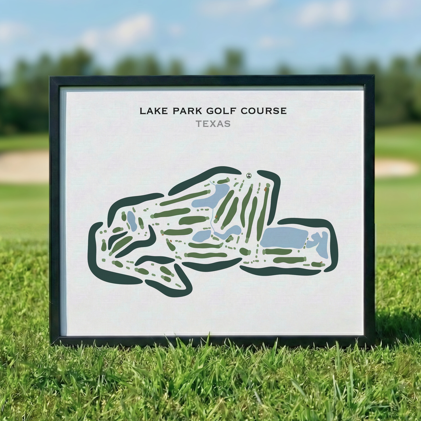Lake Park Golf Course, Texas - Printed Golf Courses