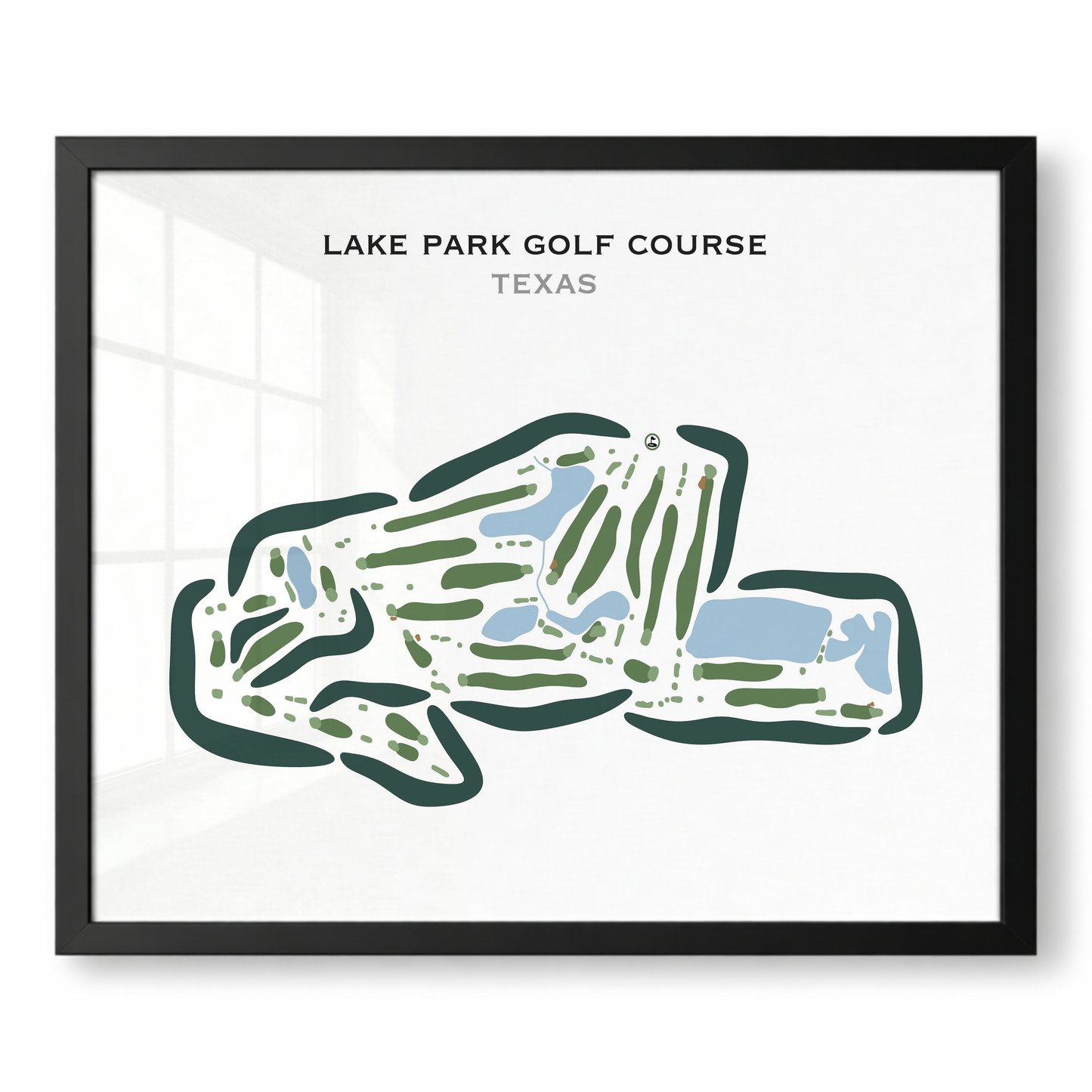 Lake Park Golf Course, Texas - Printed Golf Courses