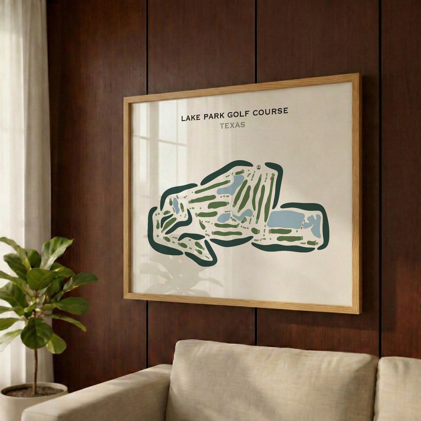 Lake Park Golf Course, Texas - Printed Golf Courses