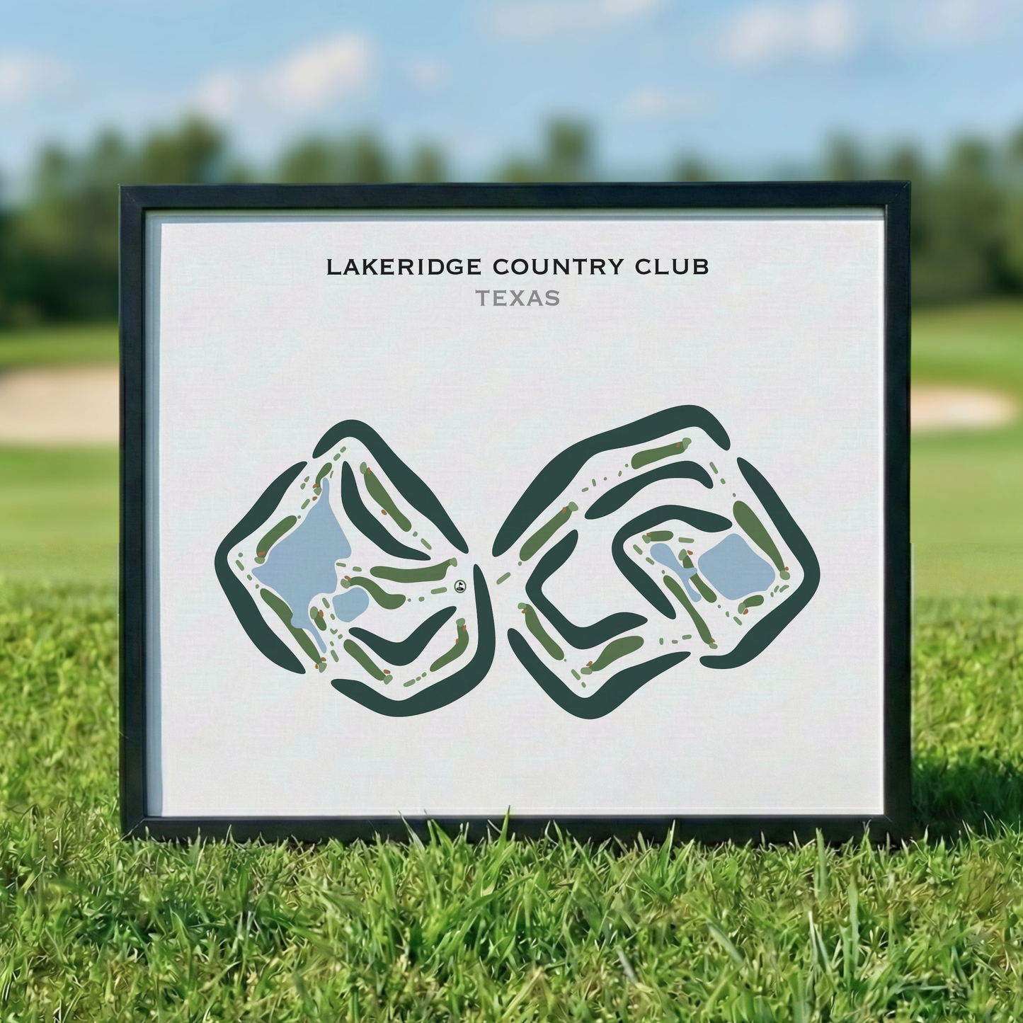 Lakeridge Country Club, Texas - Printed Golf Courses