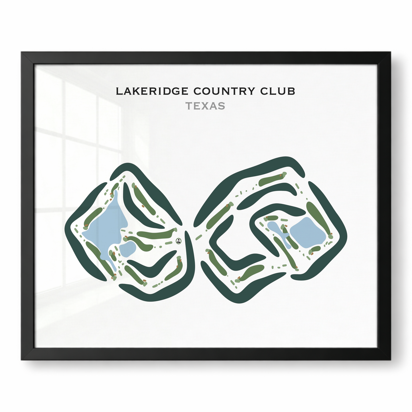 Lakeridge Country Club, Texas - Printed Golf Courses
