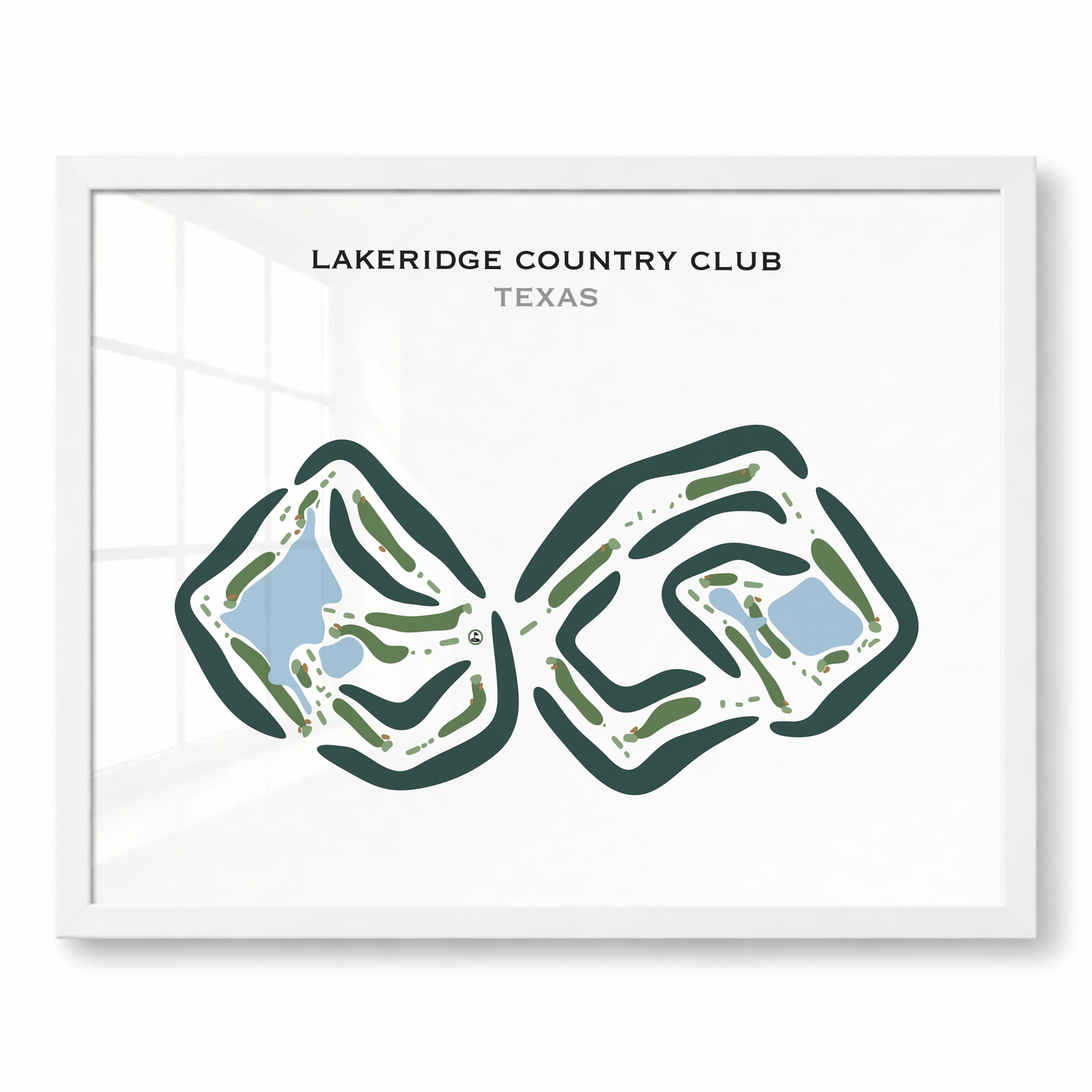 Lakeridge Country Club, Texas - Printed Golf Courses