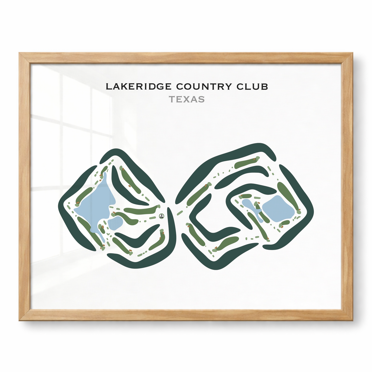 Lakeridge Country Club, Texas - Printed Golf Courses