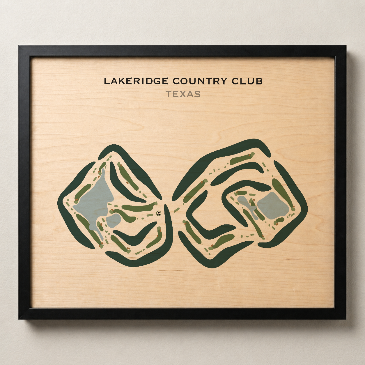 Lakeridge Country Club, Texas - Printed Golf Courses
