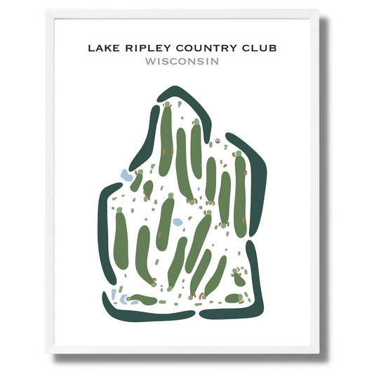 Lake Ripley Country Club - Golf Course, Wisconsin - Printed Golf Courses