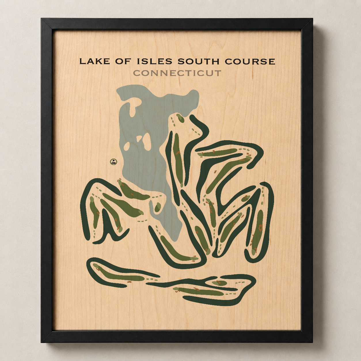 Lake of Isles -South Course, Connecticut - Printed Golf Courses