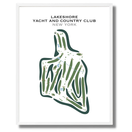 Lakeshore Yacht & Country Club, New York - Printed Golf Courses