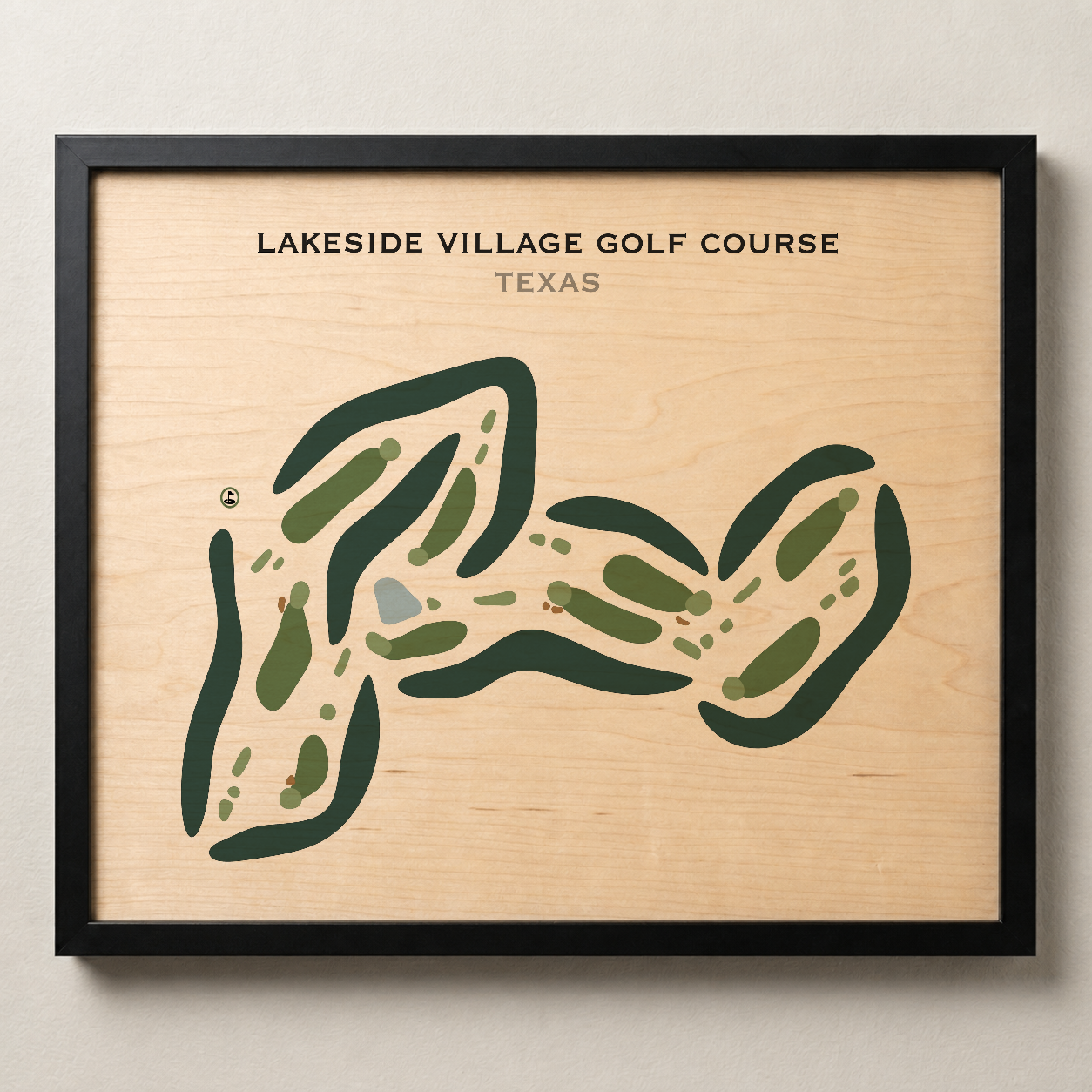 Lakeside Village Golf Club, Texas - Printed Golf Courses