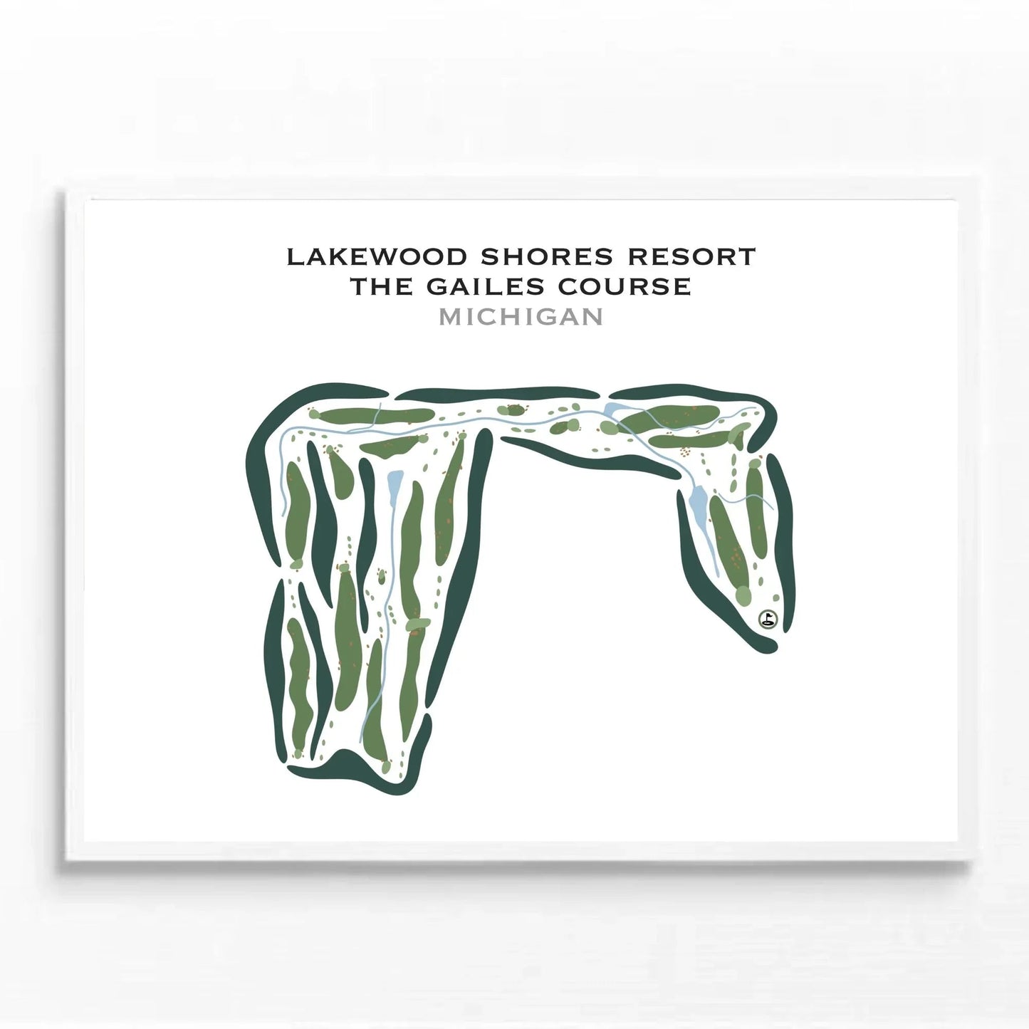 Lakewood Shores Resort, The Gailes Course, Michigan - Printed Golf Courses
