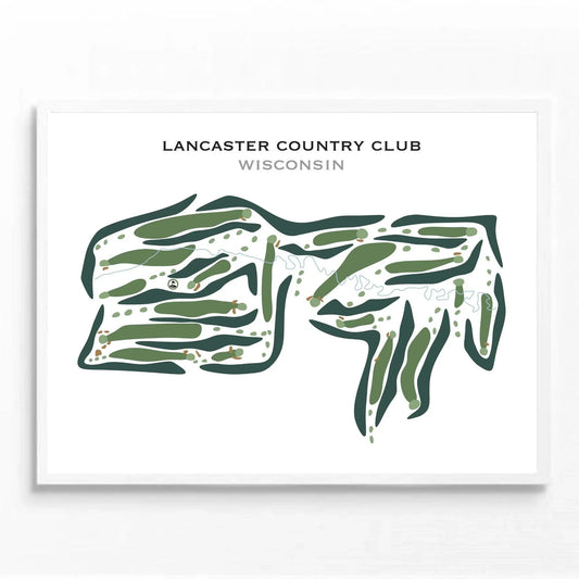 Lancaster Country Club, Wisconsin - Printed Golf Courses
