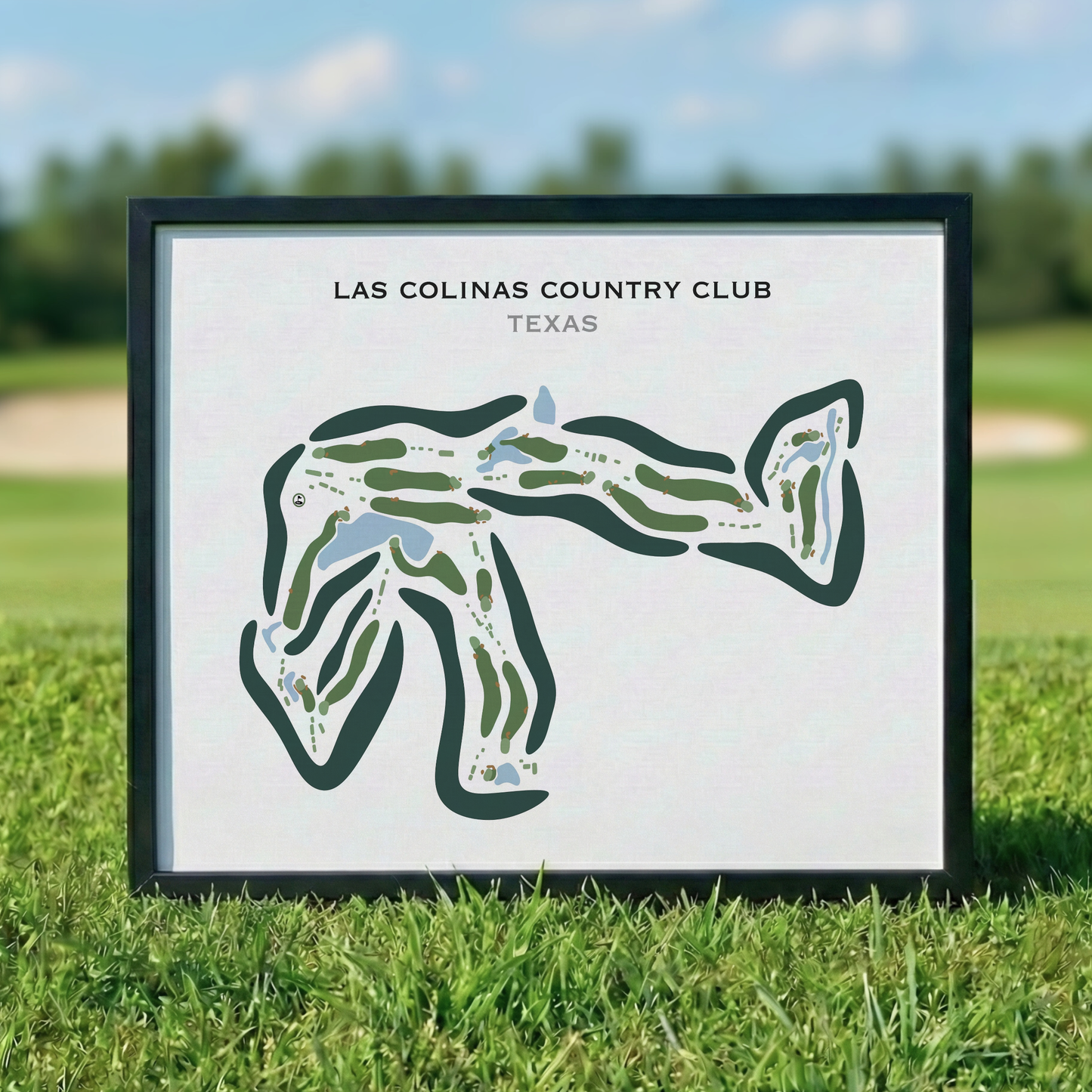 Las Colinas Country Club, Texas - Printed Golf Courses