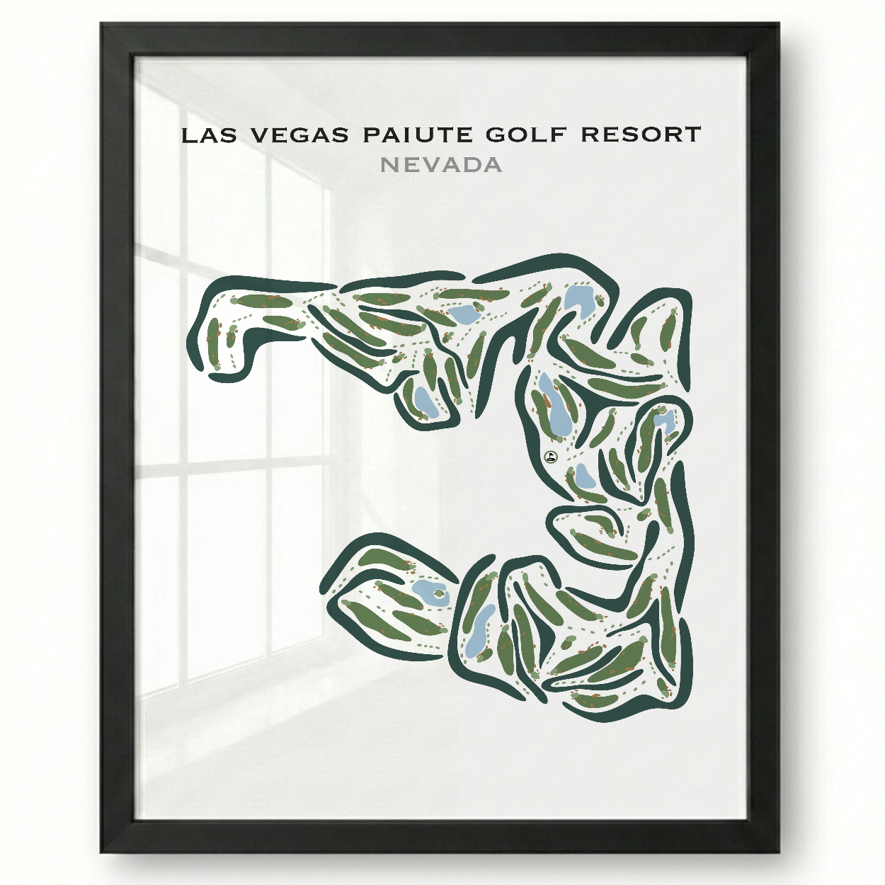 Las Vegas Paiute Golf Resort, Nevada - Printed Golf Courses
