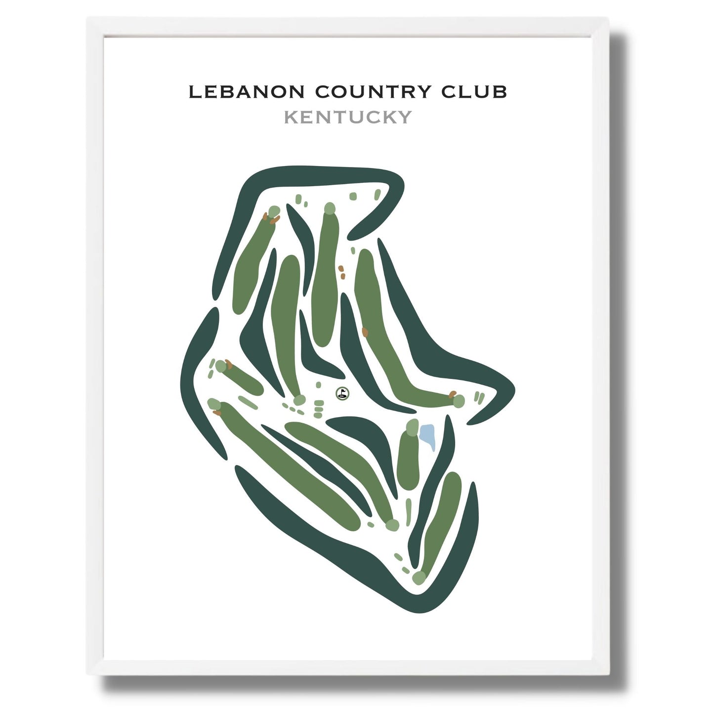 Lebanon Country Club, Kentucky - Printed Golf Courses