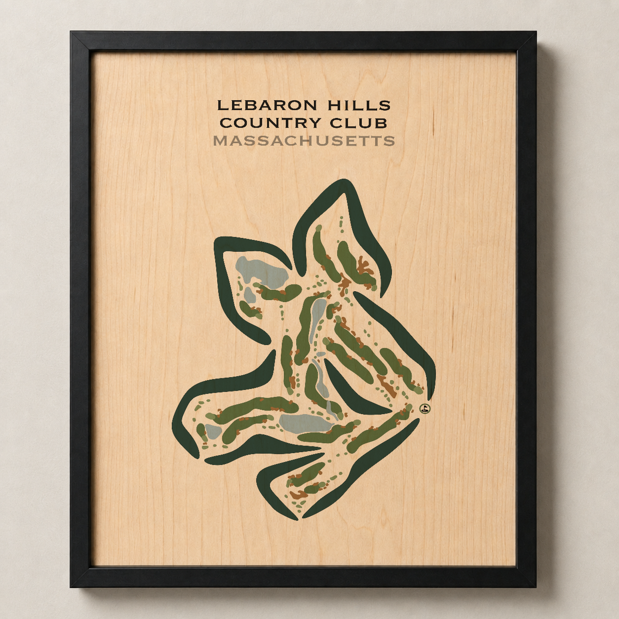 Lebaron Hills Country Club, Massachusetts - Printed Golf Courses