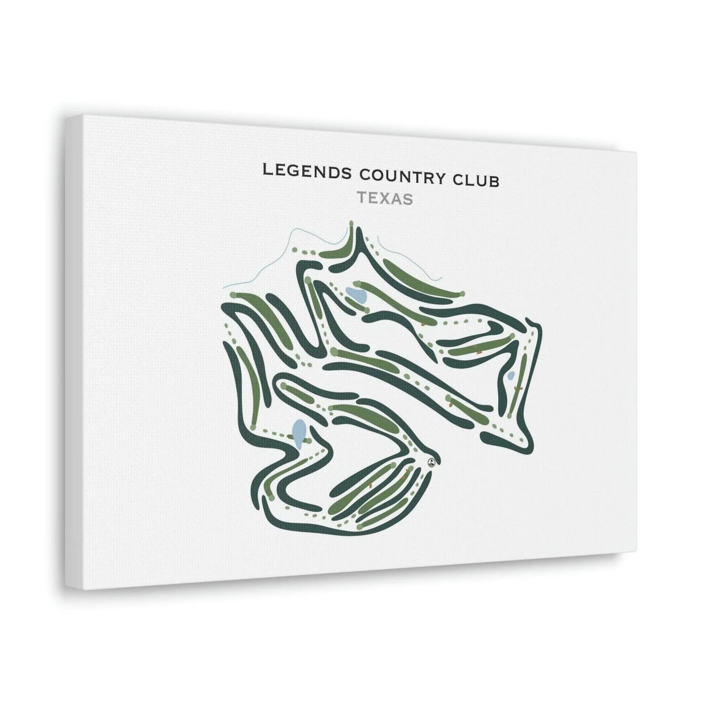 Legends Country Club, Texas - Printed Golf Courses