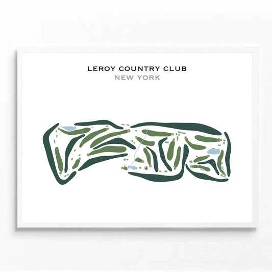 LeRoy Country Club, New York - Printed Golf Courses