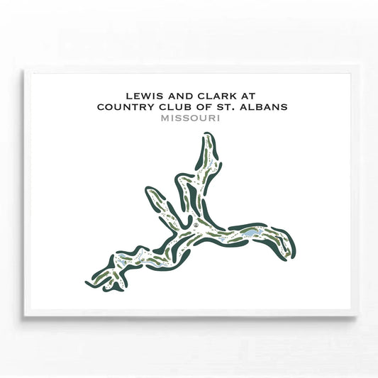 Lewis and Clark at Country Club of St. Albans, Missouri - Printed Golf Course
