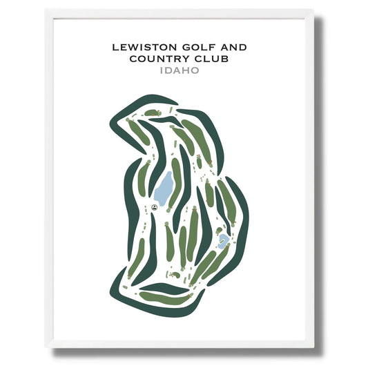 Lewiston Golf and Country Club, Idaho - Printed Golf Courses