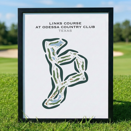 Odessa Country Club, Links Course, Texas - Printed Golf Courses