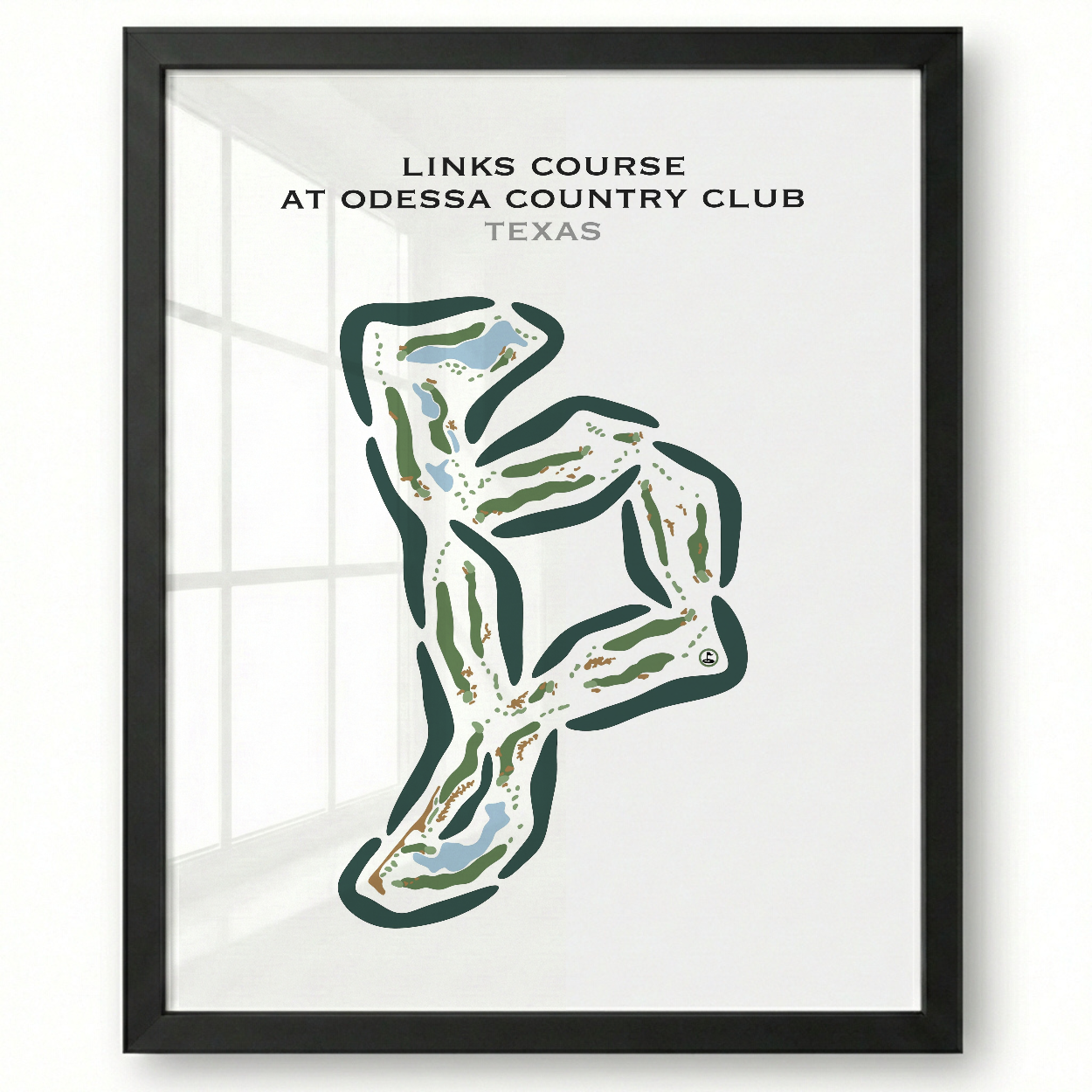 Odessa Country Club, Links Course, Texas - Printed Golf Courses