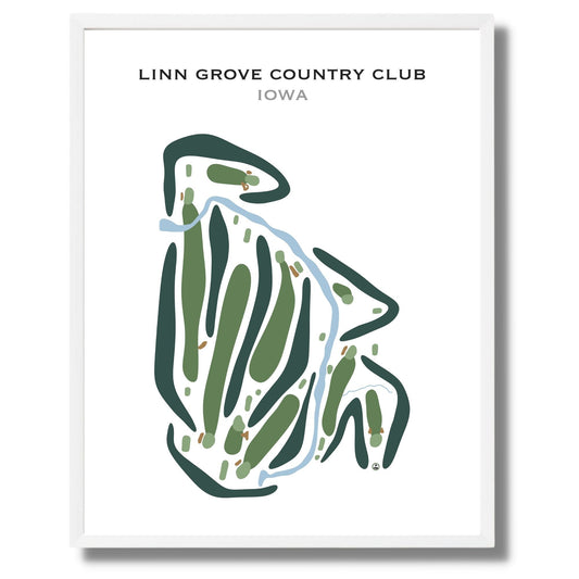 Linn Grove Country Club, Iowa - Printed Golf Courses