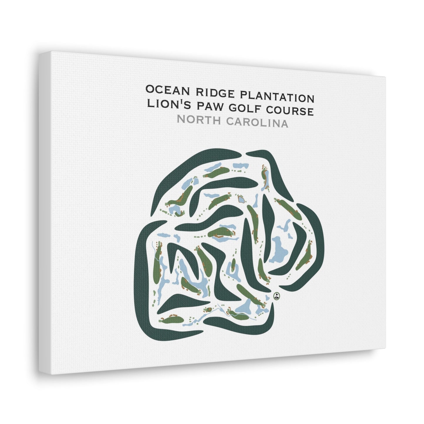 Ocean Ridge Plantation - Lion's Paw Golf Course, North Carolina - Printed Golf Courses