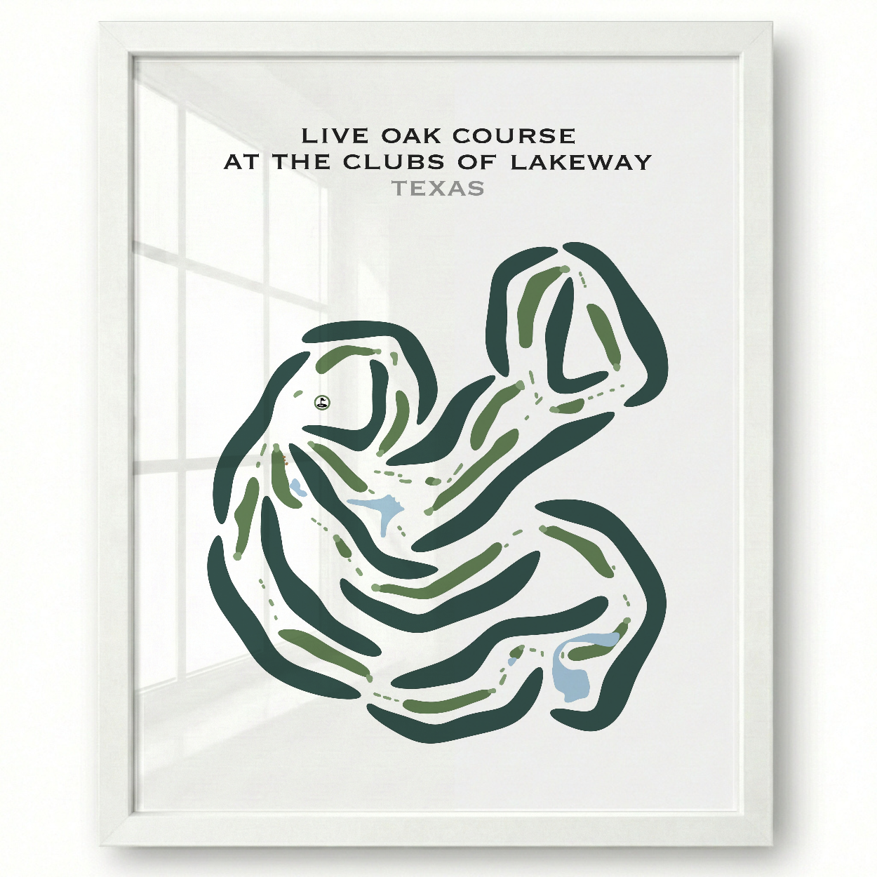 Live Oak at Clubs of Lakeway, Texas - Printed Golf Courses