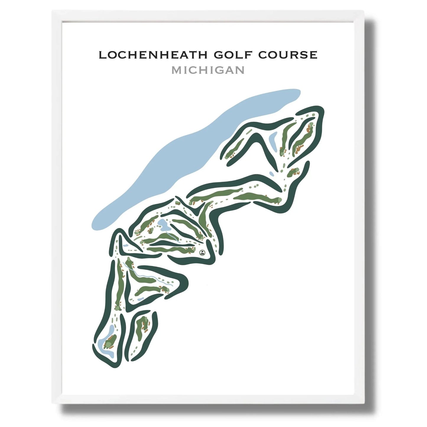 LochenHeath Golf Club, Michigan - Printed Golf Courses