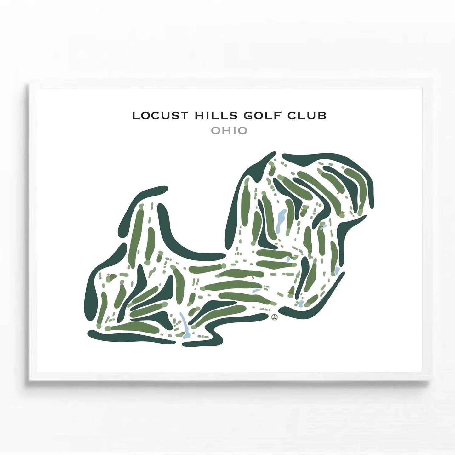 Locust Hills Golf Club, Ohio - Printed Golf Course